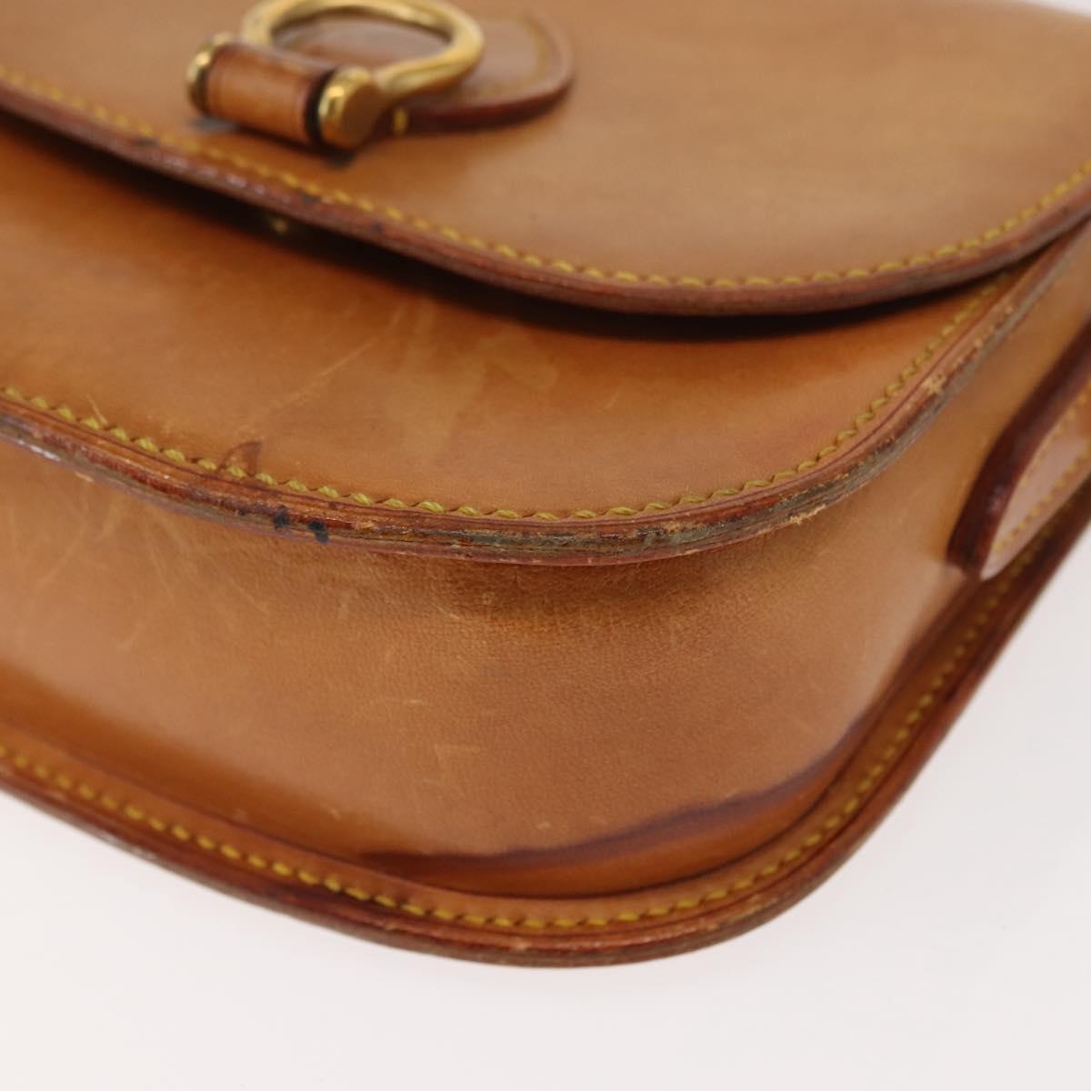 LOUIS VUITTON Nomad leather Saint Cloud PM Shoulder Bag Beige LV Auth gh1044