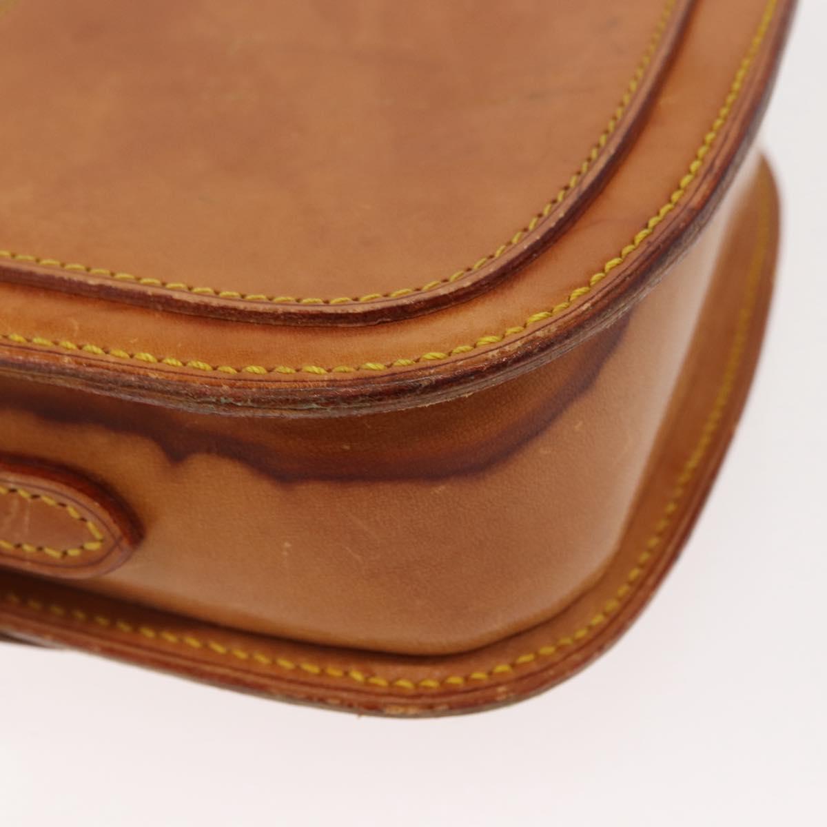 LOUIS VUITTON Nomad leather Saint Cloud PM Shoulder Bag Beige LV Auth gh1044