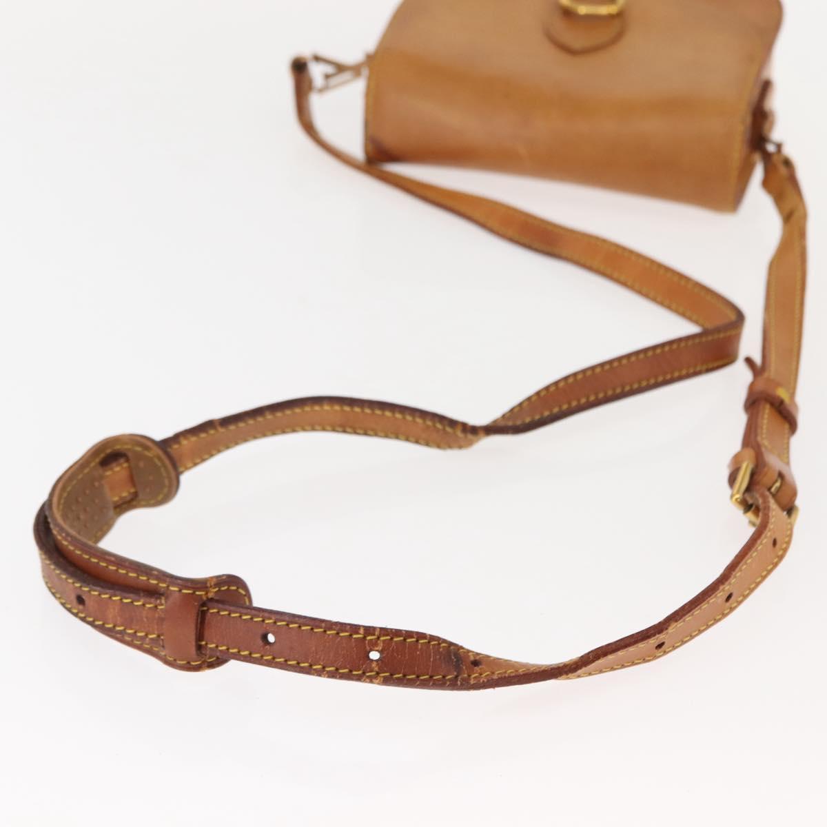 LOUIS VUITTON Nomad leather Saint Cloud PM Shoulder Bag Beige LV Auth gh1044