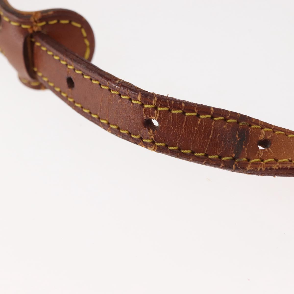 LOUIS VUITTON Nomad leather Saint Cloud PM Shoulder Bag Beige LV Auth gh1044