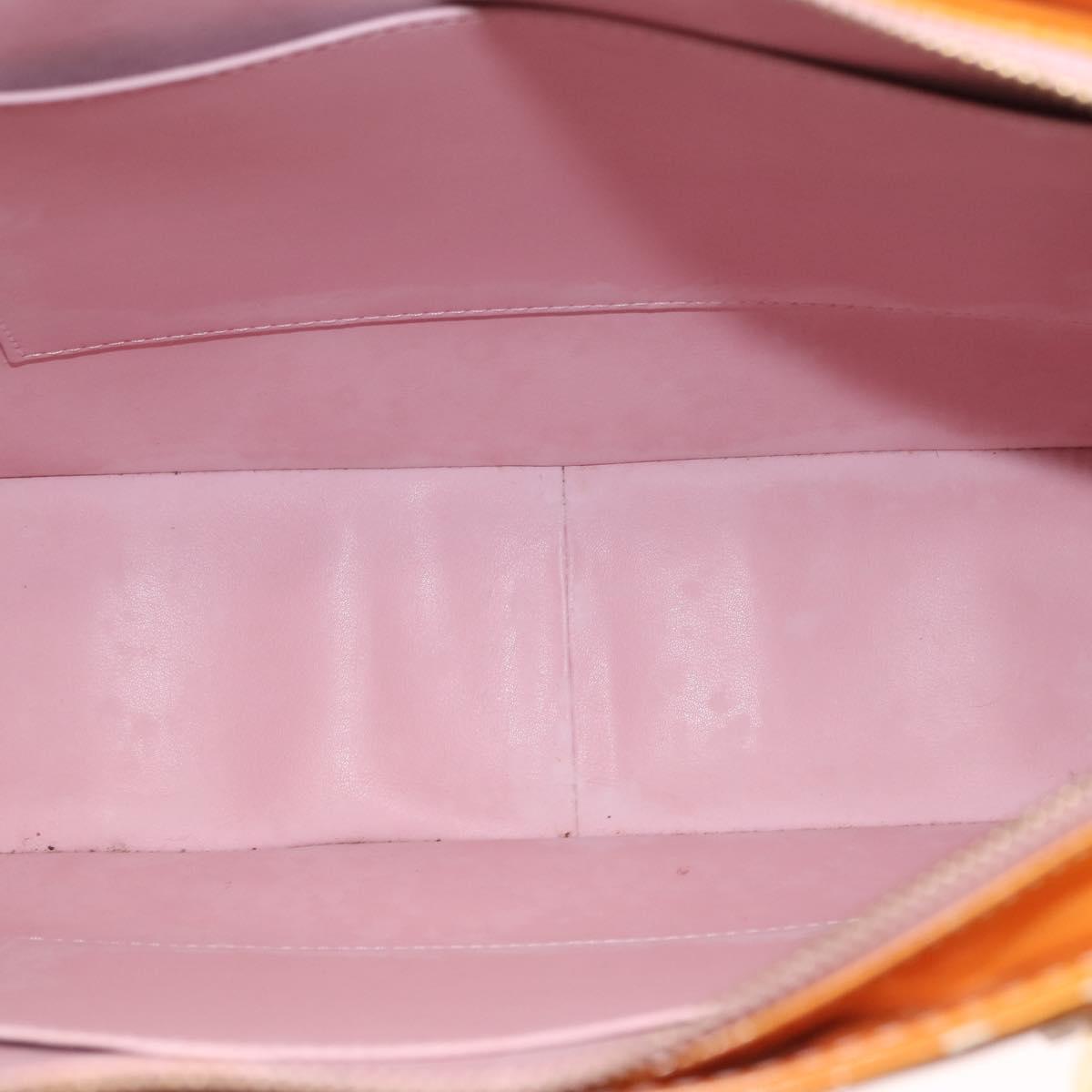 LOUIS VUITTON Monogram Vernis Columbus Bag Marshmallow Pink M91032 Auth gh1050
