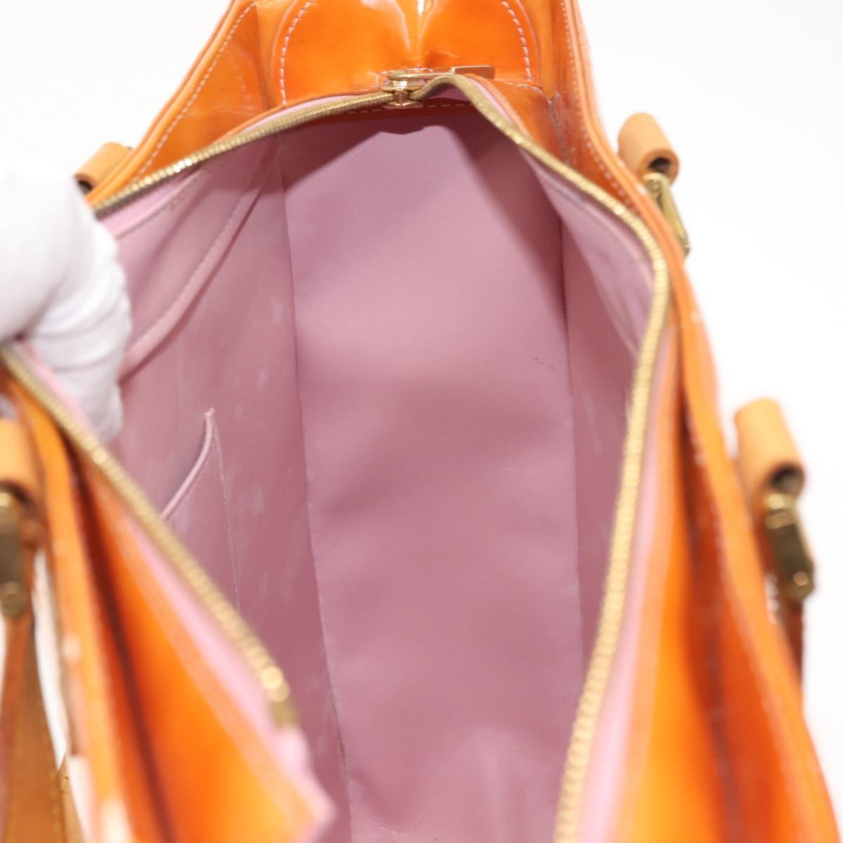 LOUIS VUITTON Monogram Vernis Columbus Bag Marshmallow Pink M91032 Auth gh1050