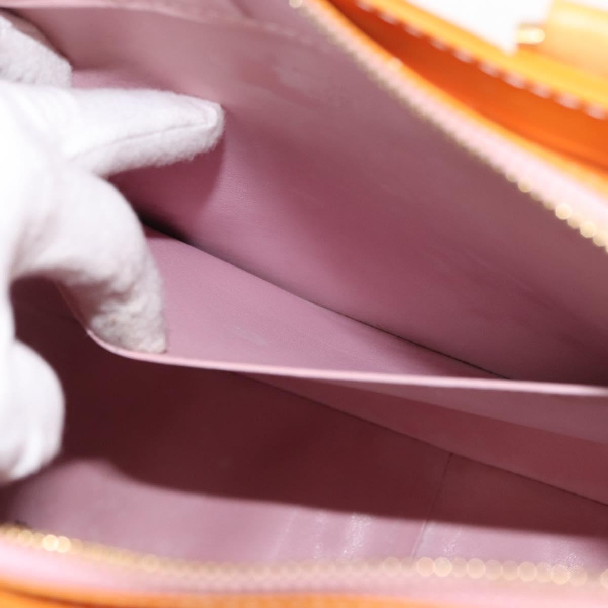 LOUIS VUITTON Monogram Vernis Columbus Bag Marshmallow Pink M91032 Auth gh1050