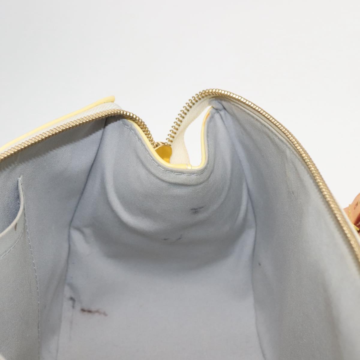 LOUIS VUITTON Monogram Vernis Rosewood Avenue Hand Bag Perle M93508 Auth gh1052