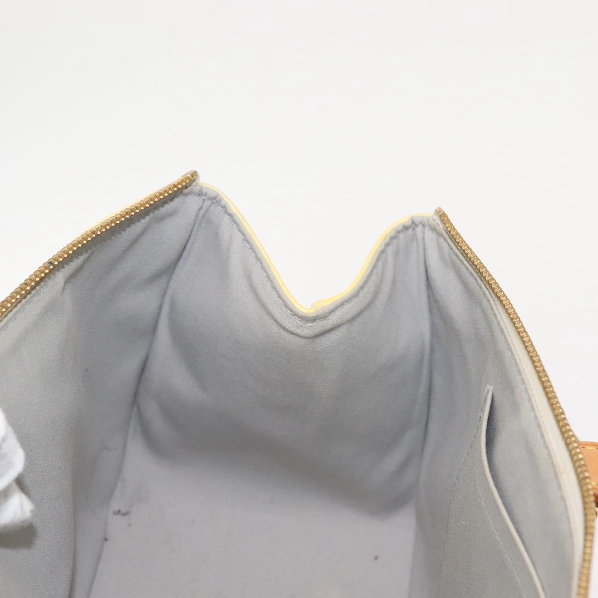 LOUIS VUITTON Monogram Vernis Rosewood Avenue Hand Bag Perle M93508 Auth gh1052