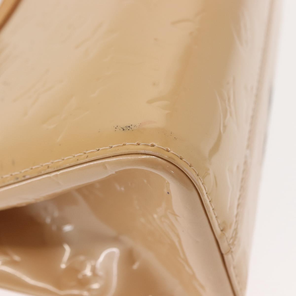 LOUIS VUITTON Vernis Roxbury Drive Bag 2Way Rose flow lantern M91391 Auth gh1053