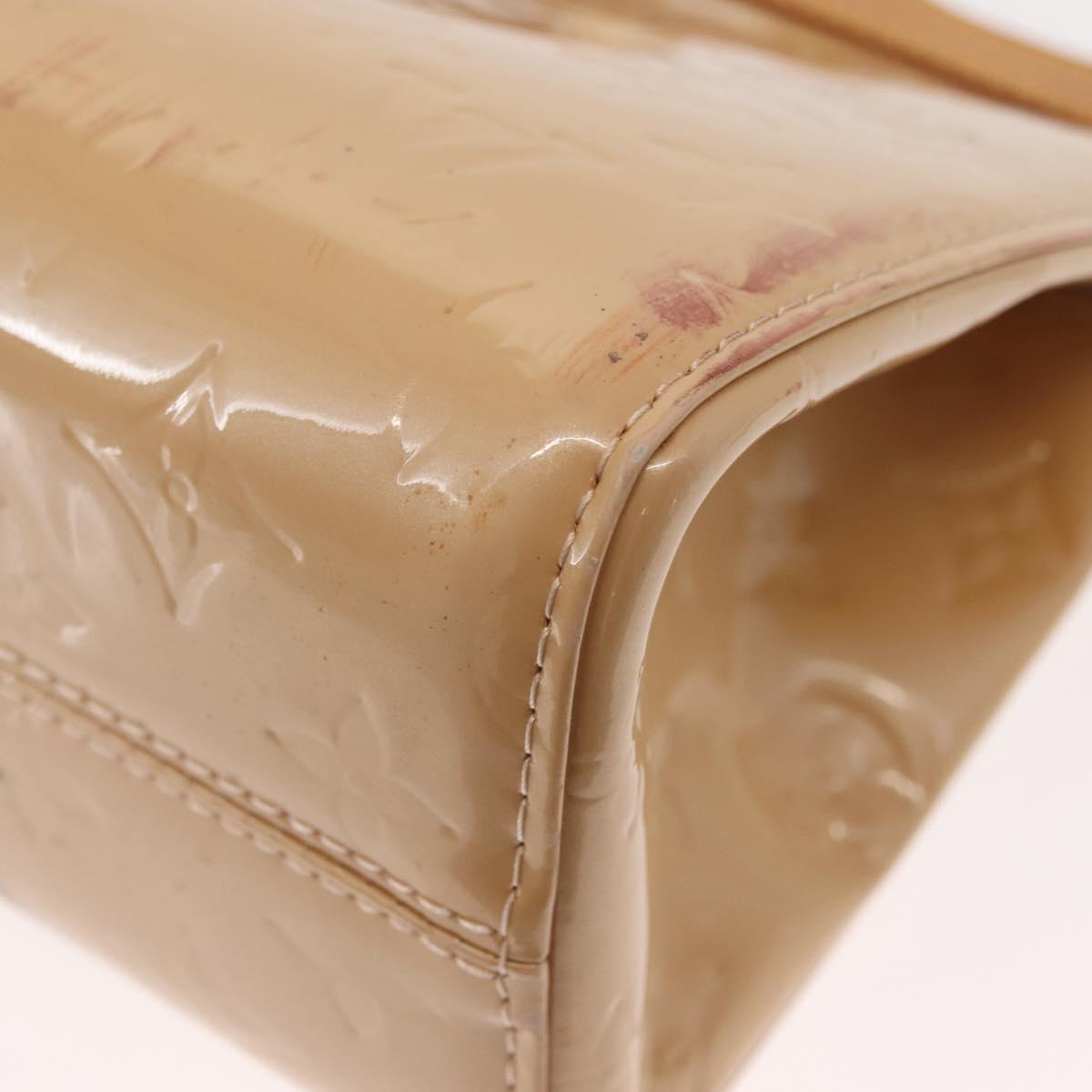 LOUIS VUITTON Vernis Roxbury Drive Bag 2Way Rose flow lantern M91391 Auth gh1053