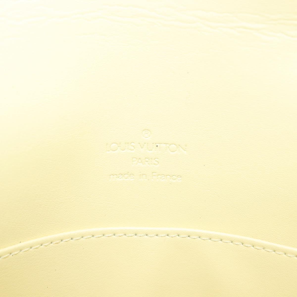 LOUIS VUITTON Monogram Vernis Thompson Street Bag Lime Yellow M91071 Auth gh1059