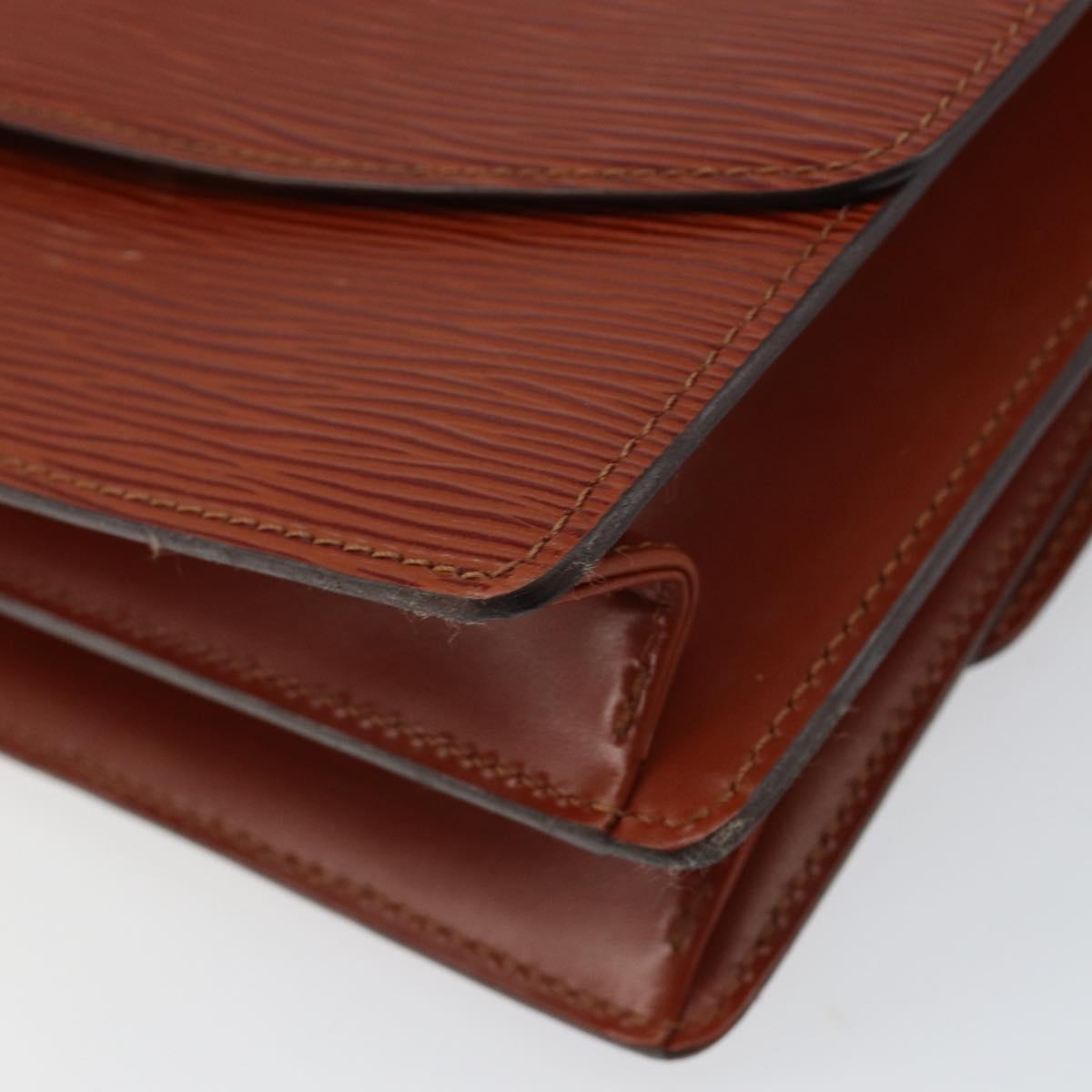 LOUIS VUITTON Epi Grenel Shoulder Bag Brown Kenya M52363 LV Auth gh1061