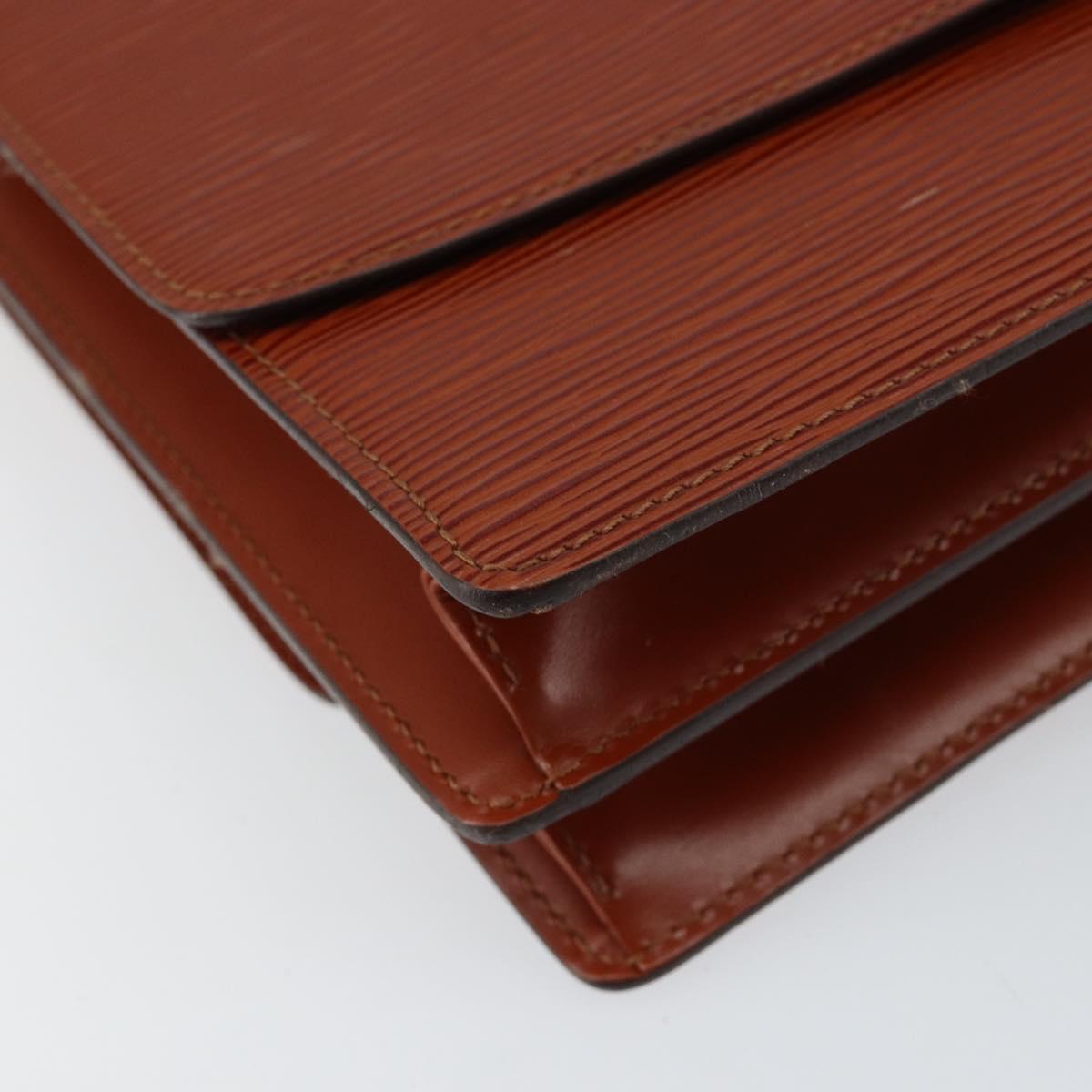 LOUIS VUITTON Epi Grenel Shoulder Bag Brown Kenya M52363 LV Auth gh1061