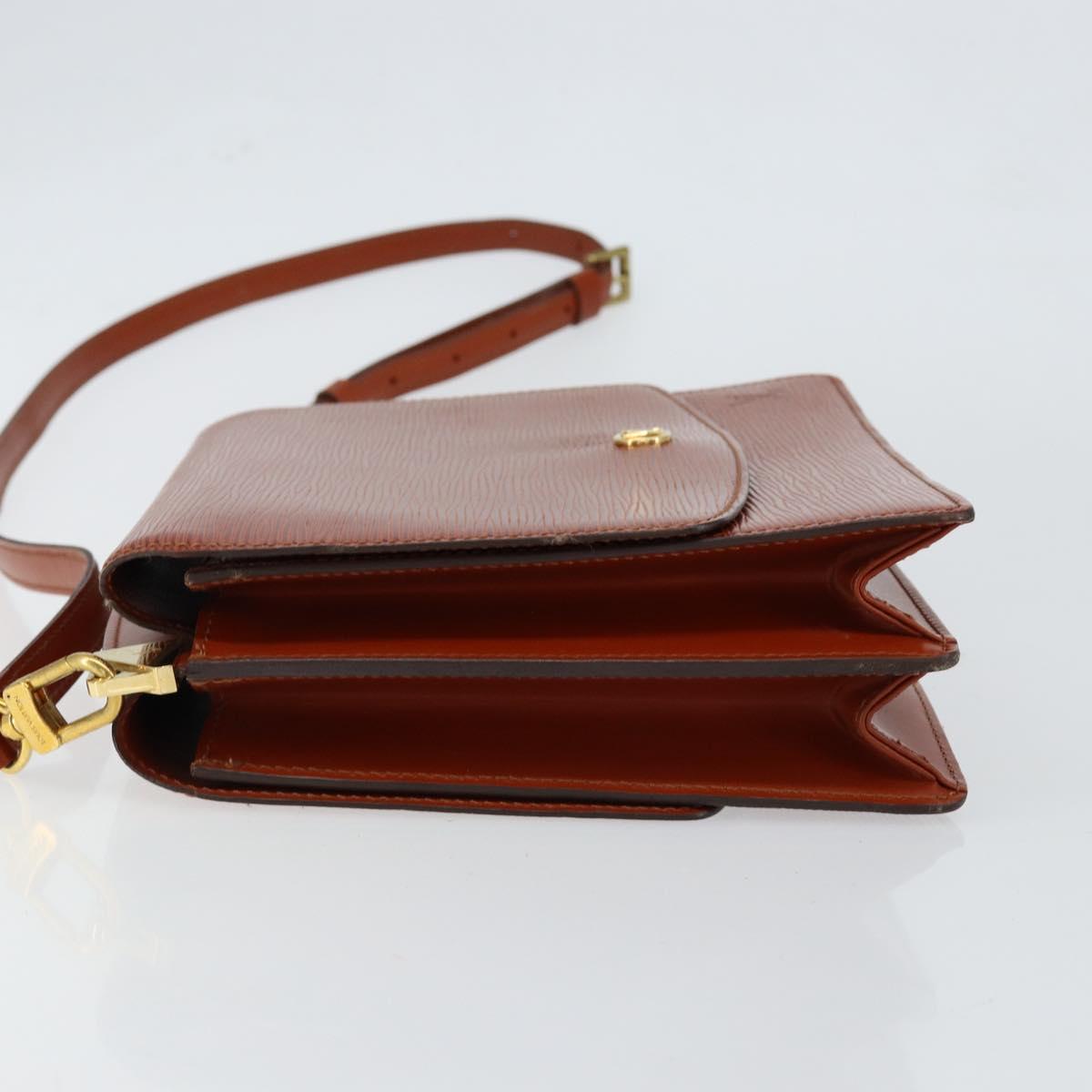 LOUIS VUITTON Epi Grenel Shoulder Bag Brown Kenya M52363 LV Auth gh1061