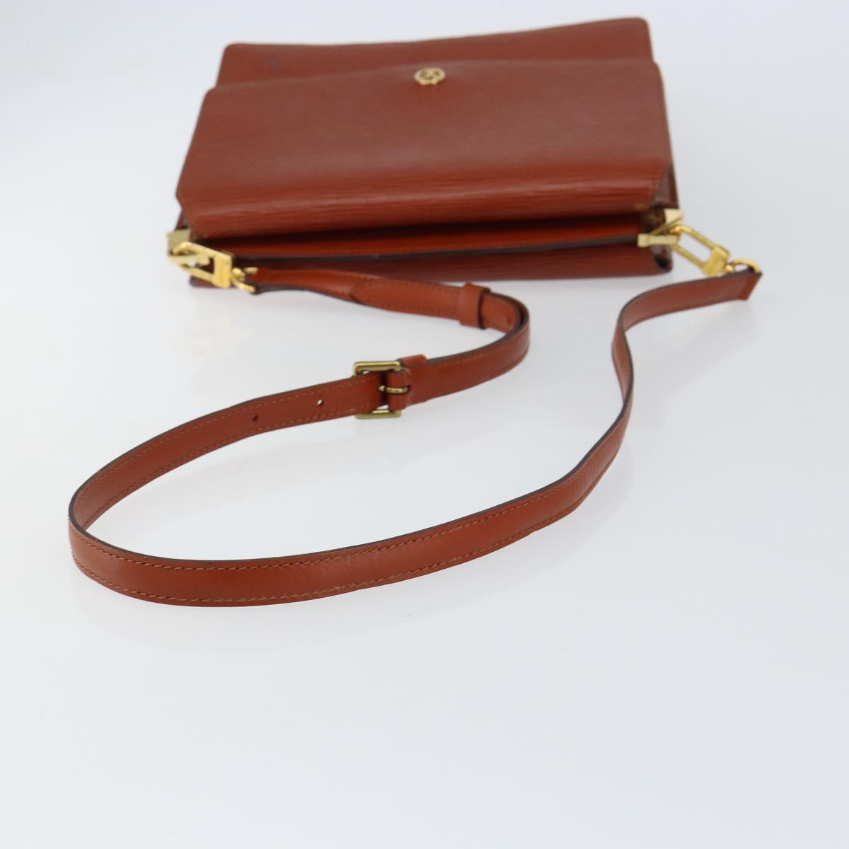 LOUIS VUITTON Epi Grenel Shoulder Bag Brown Kenya M52363 LV Auth gh1061