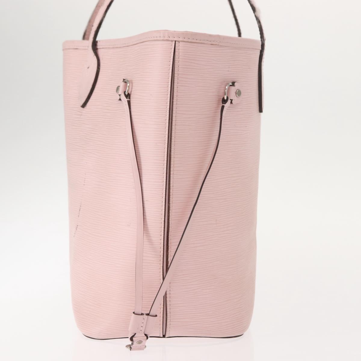 LOUIS VUITTON Epi Neverfull MM Tote Bag Rose Claire M41091 LV Auth gh1062