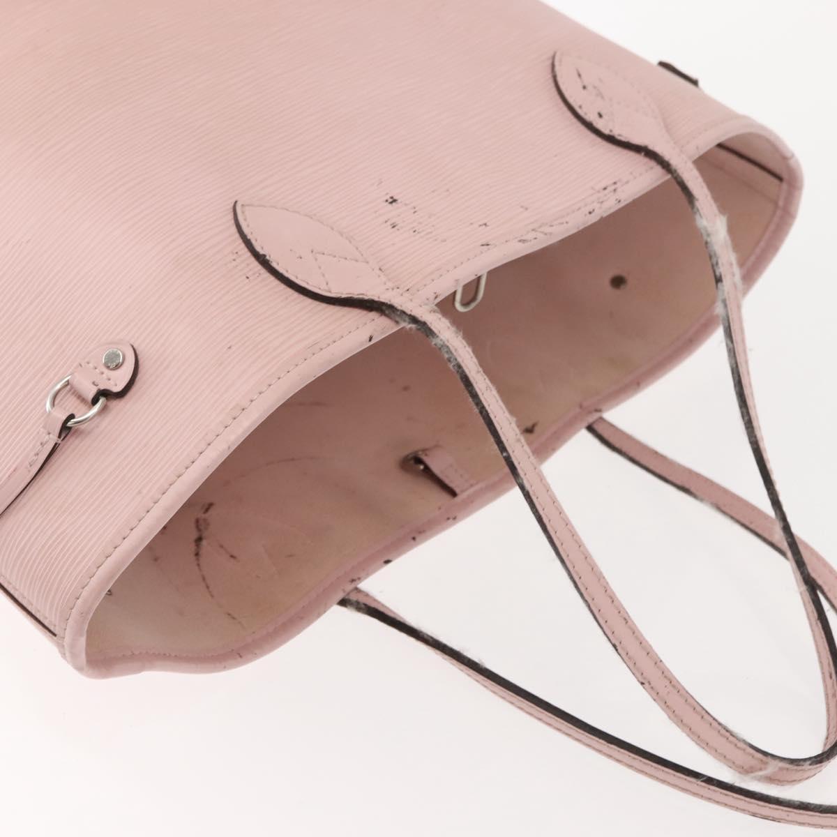 LOUIS VUITTON Epi Neverfull MM Tote Bag Rose Claire M41091 LV Auth gh1062