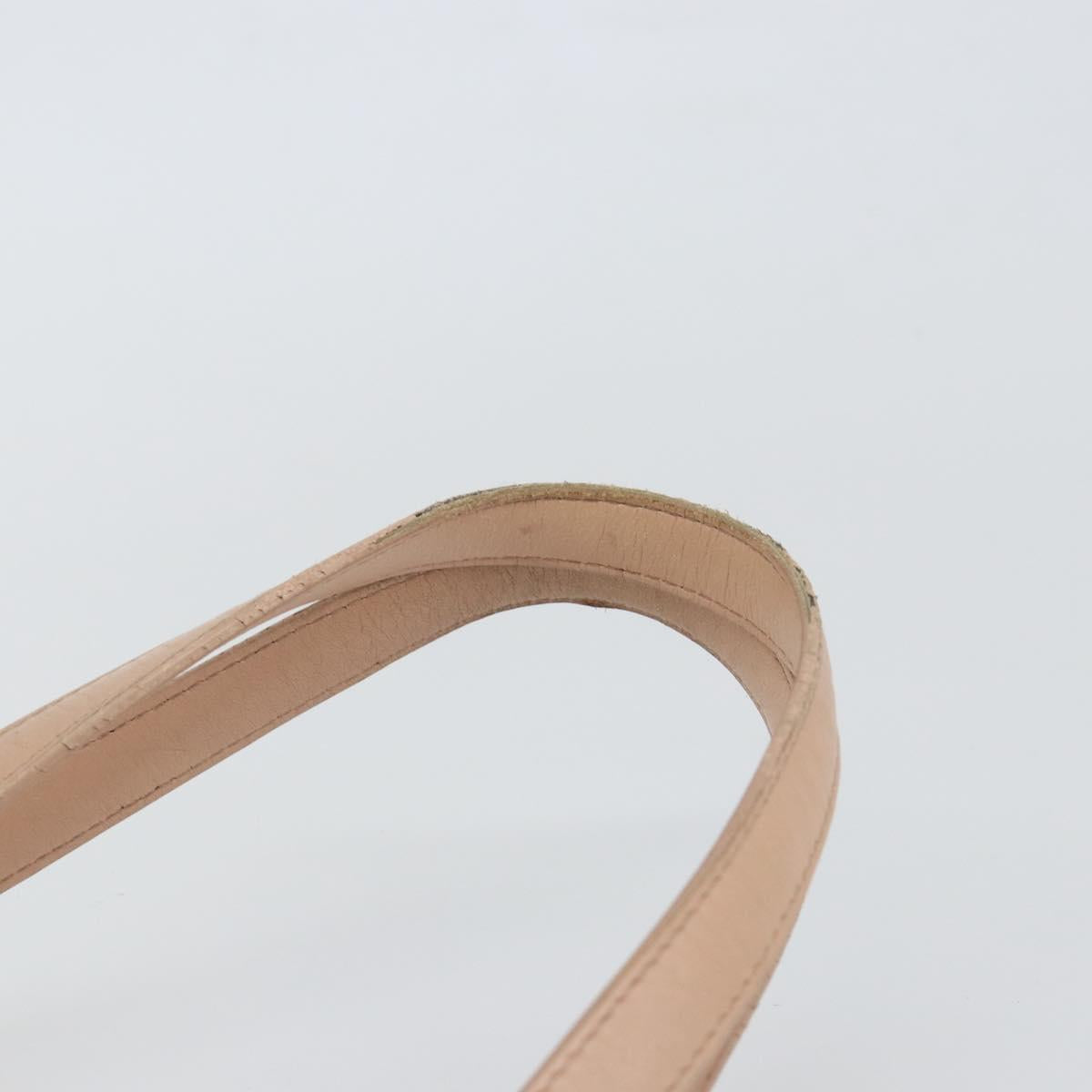 Christian Dior Canage Tote Bag Coated Canvas Pink Gold Auth gh1099