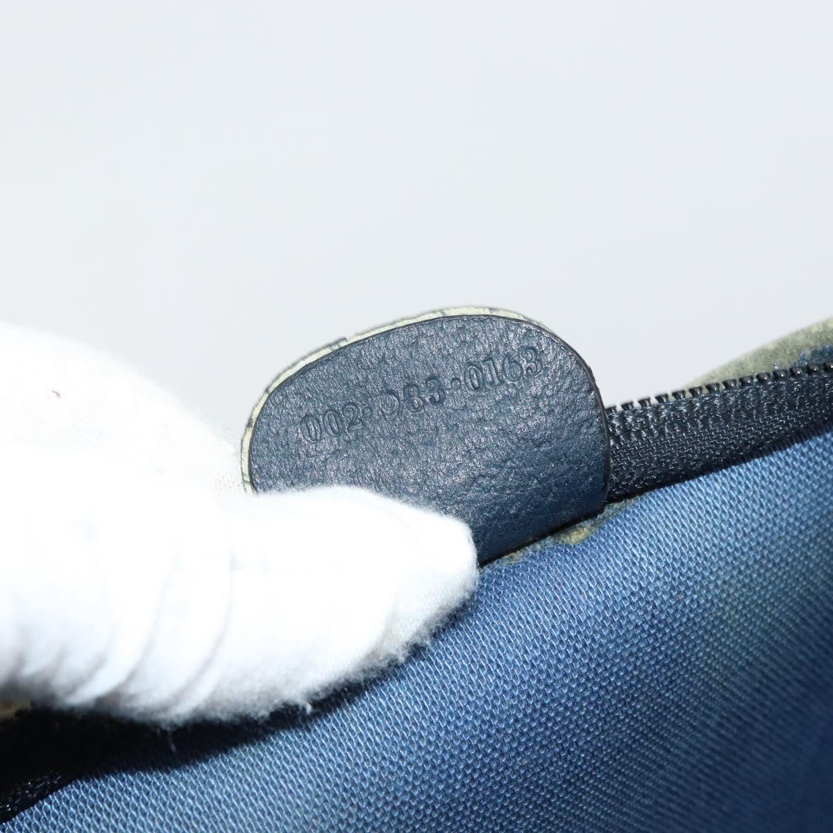 GUCCI GG Supreme Sherry Line Tote Bag PVC Navy Gold 002 983 0163 Auth gh1118