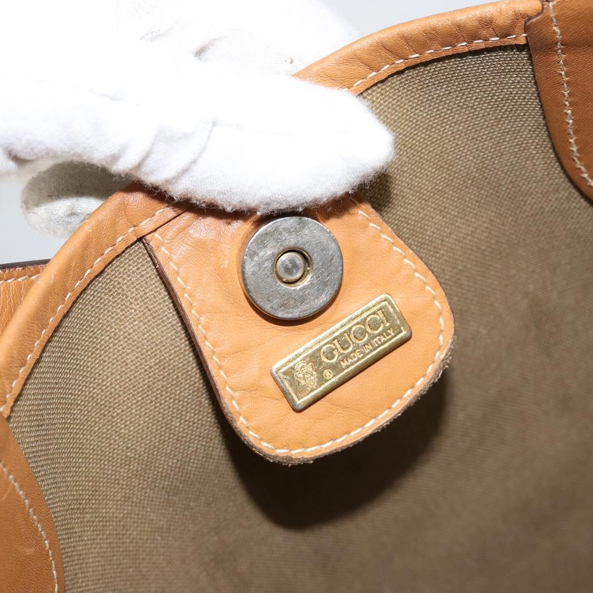 GUCCI Micro GG Supreme Web Sherry Line Bag PVC Beige 002 904 0131 Auth gh1123