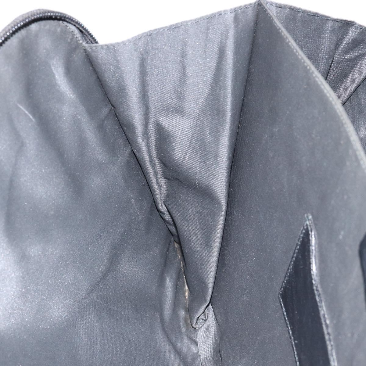 GUCCI GG Canvas Clutch Bag Black Silver 017 1502 Auth gh1125