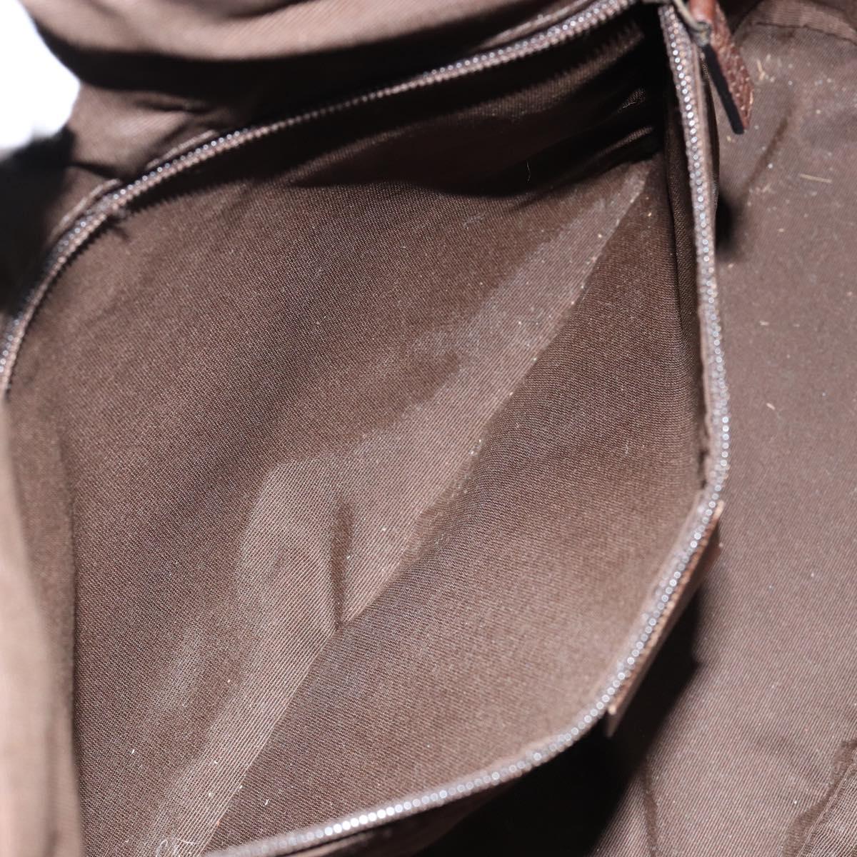 GUCCI GG Canvas Hand Bag Beige Gold 92734 Auth gh1128