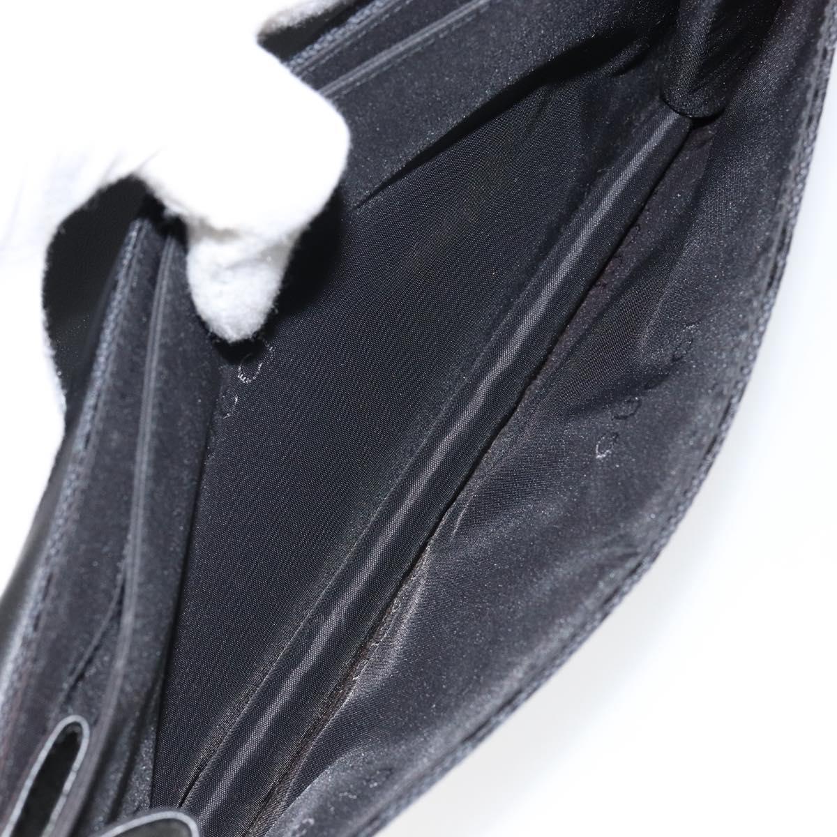 GUCCI GG Canvas Shoulder Bag Black Silver 001 3815 Auth gh1129