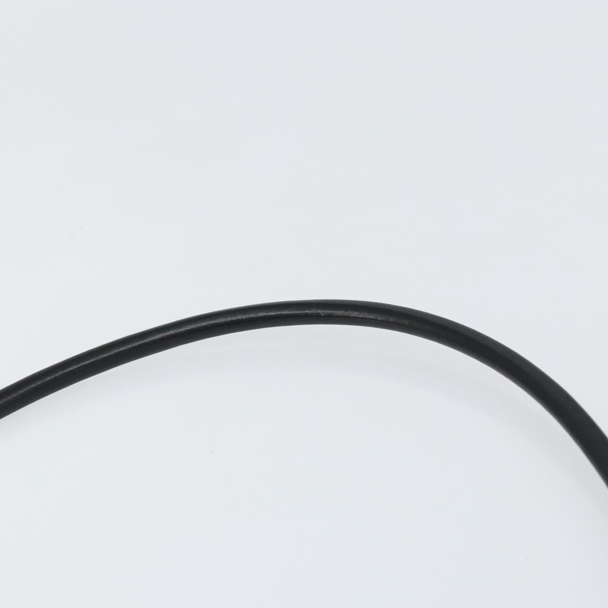 GUCCI GG Canvas Shoulder Bag Black Silver 001 3815 Auth gh1129