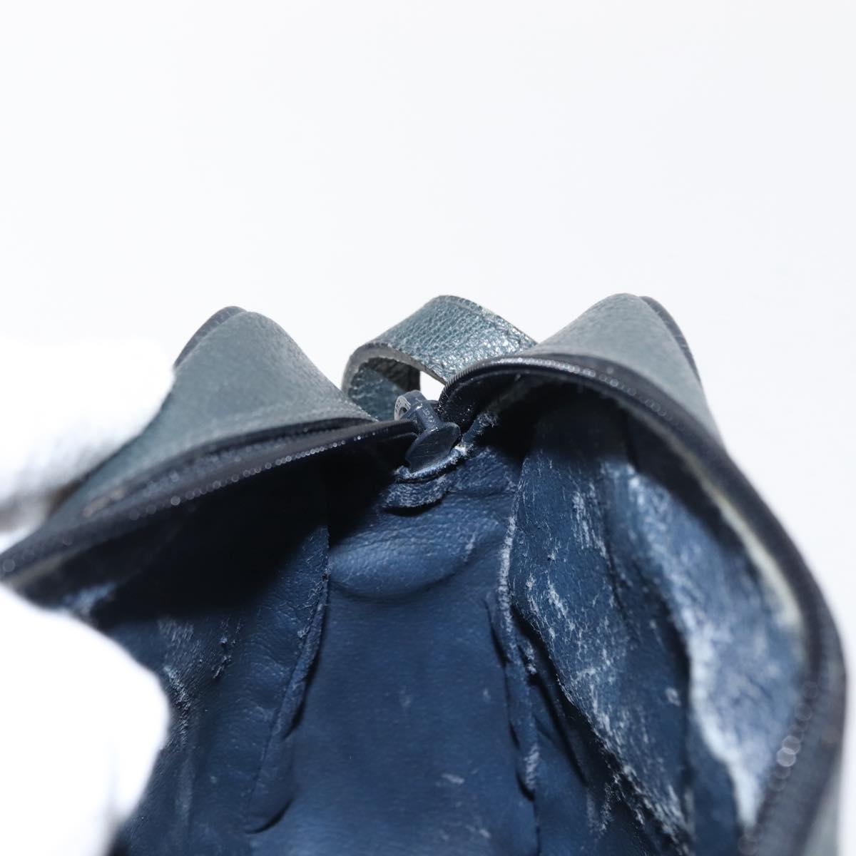 GUCCI GG Supreme Sherry Line Shoulder Bag PVC Navy Gold 119 02 087 Auth gh1136