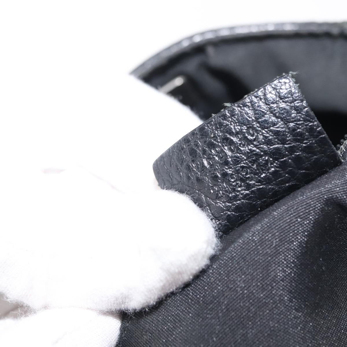 GUCCI GG Canvas Abbey Tote Bag Outlet Black Silver 268639 Auth gh1141