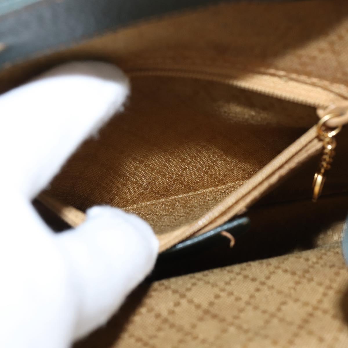 GUCCI Bamboo Backpack Suede Khaki Gold 003 58 0030 Auth gh1145