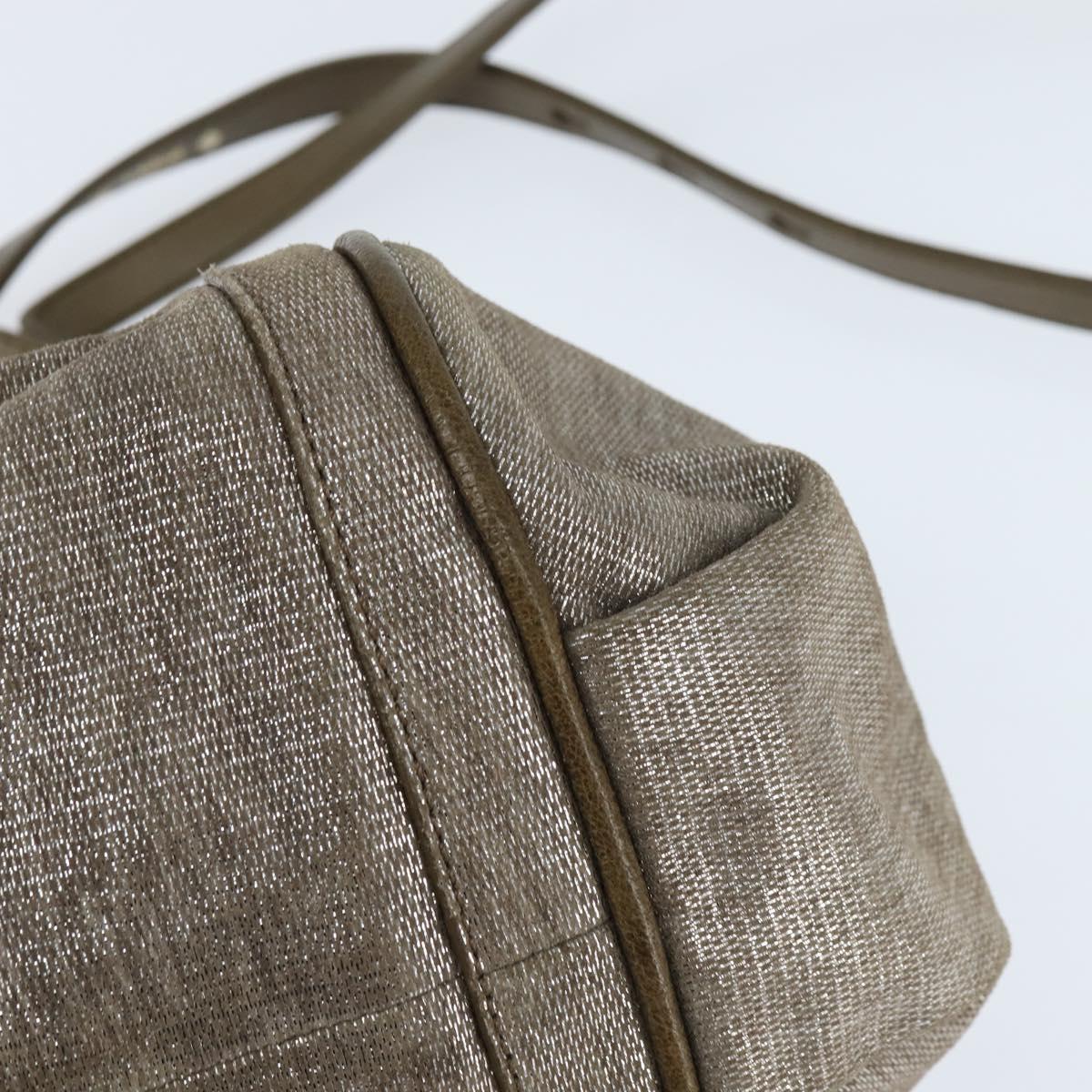 Chloe Etel Hand Bag Leather 2way Beige Gold Auth gh1152