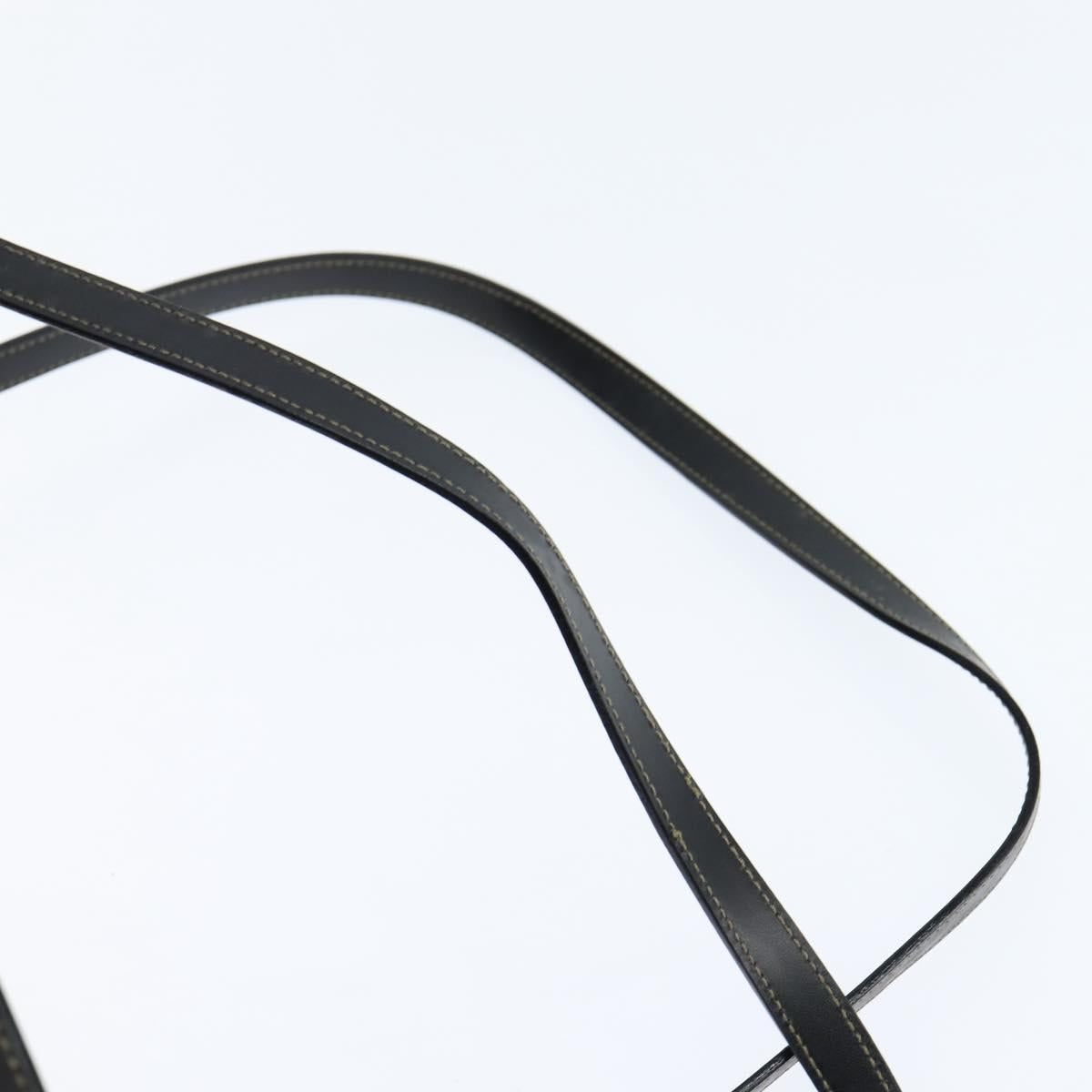 FENDI Pecan Canvas Hand Bag PVC 2way Black Brown Auth gh1157