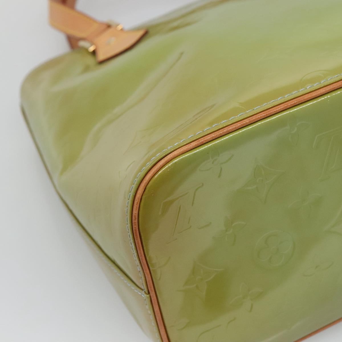 LOUIS VUITTON Monogram Vernis Houston Hand Bag Baby Blue M91005 LV Auth gh116