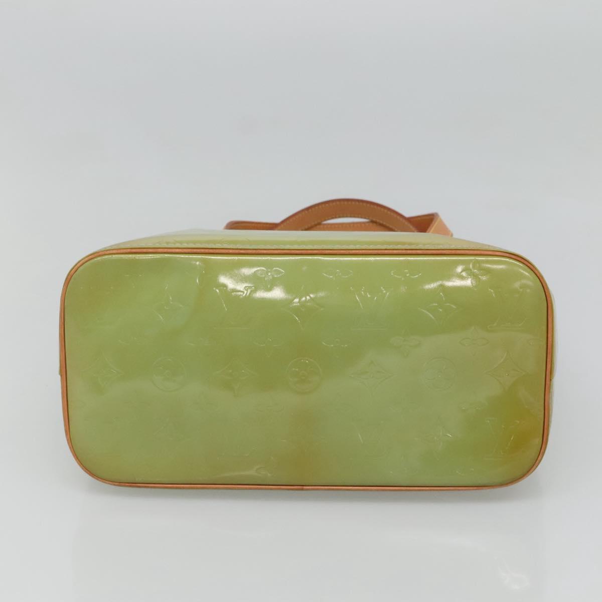 LOUIS VUITTON Monogram Vernis Houston Hand Bag Baby Blue M91005 LV Auth gh116