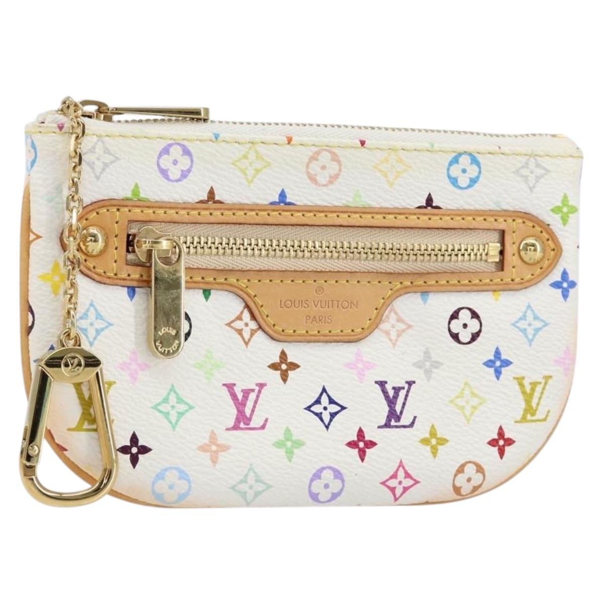 LOUIS VUITTON Monogram Multicolor Pochette MM Pouch White M60028 LV Auth gh1170V