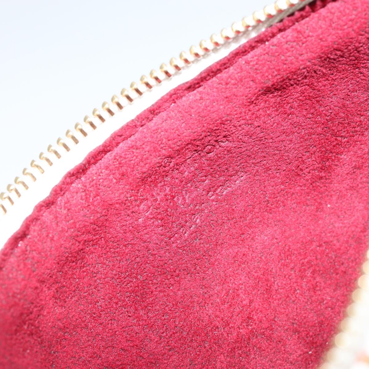 LOUIS VUITTON Monogram Multicolor Pochette MM Pouch White M60028 LV Auth gh1170V