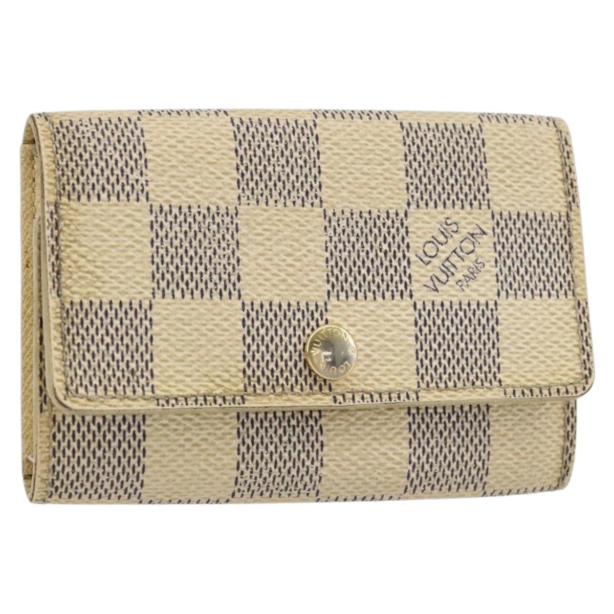 LOUIS VUITTON Damier Azur Multicles 6 Key Case N61745 LV Auth gh1172