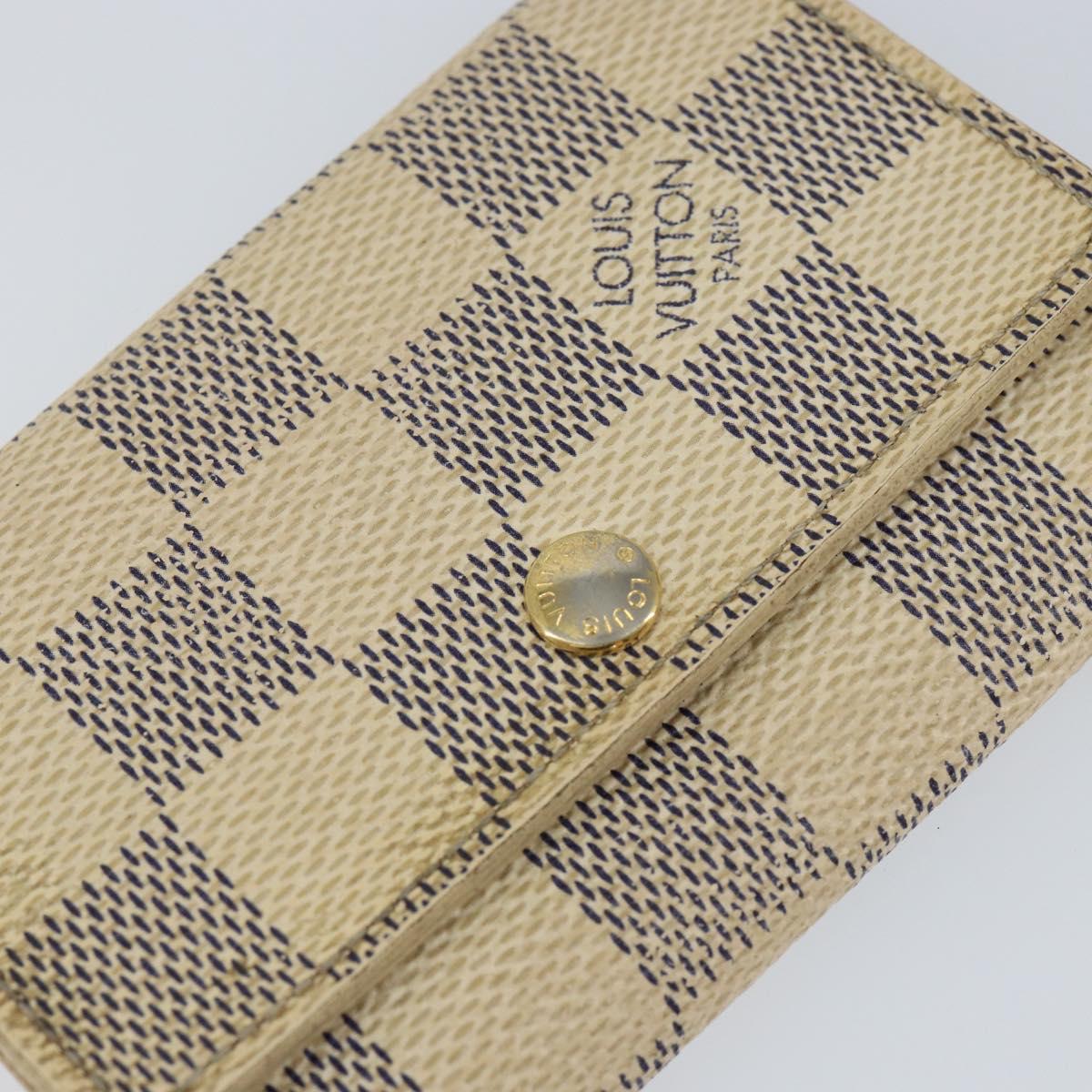 LOUIS VUITTON Damier Azur Multicles 6 Key Case N61745 LV Auth gh1172