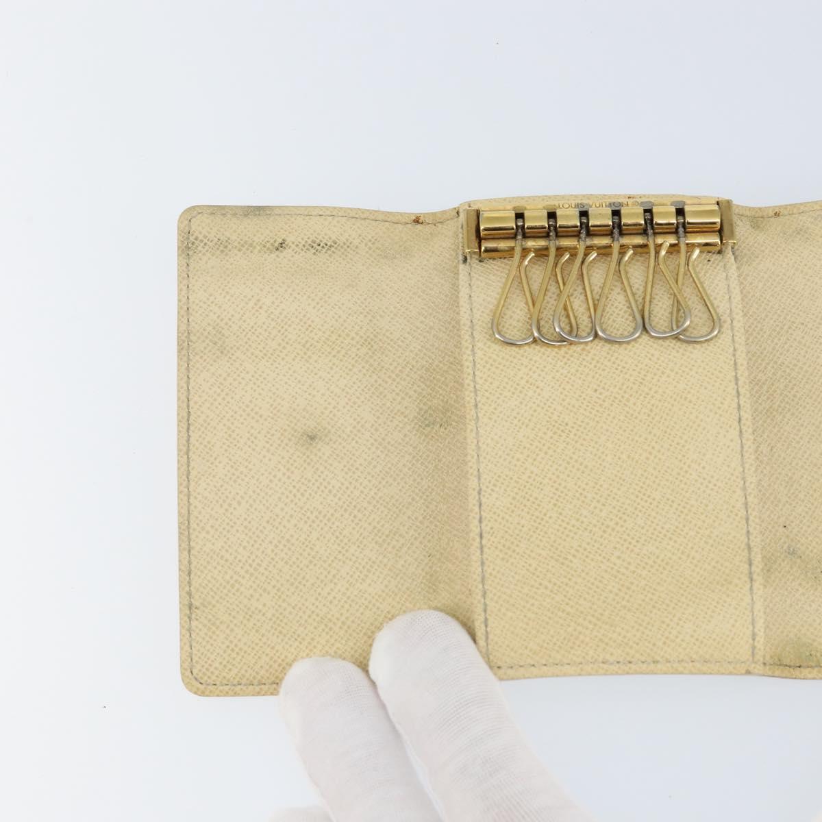 LOUIS VUITTON Damier Azur Multicles 6 Key Case N61745 LV Auth gh1172