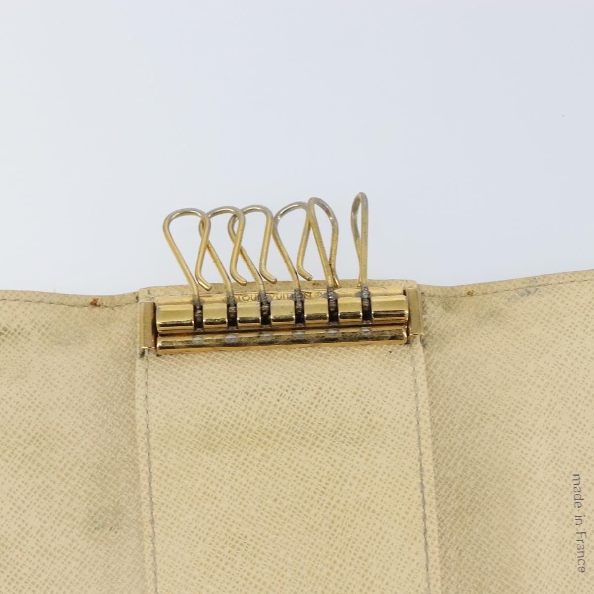 LOUIS VUITTON Damier Azur Multicles 6 Key Case N61745 LV Auth gh1172