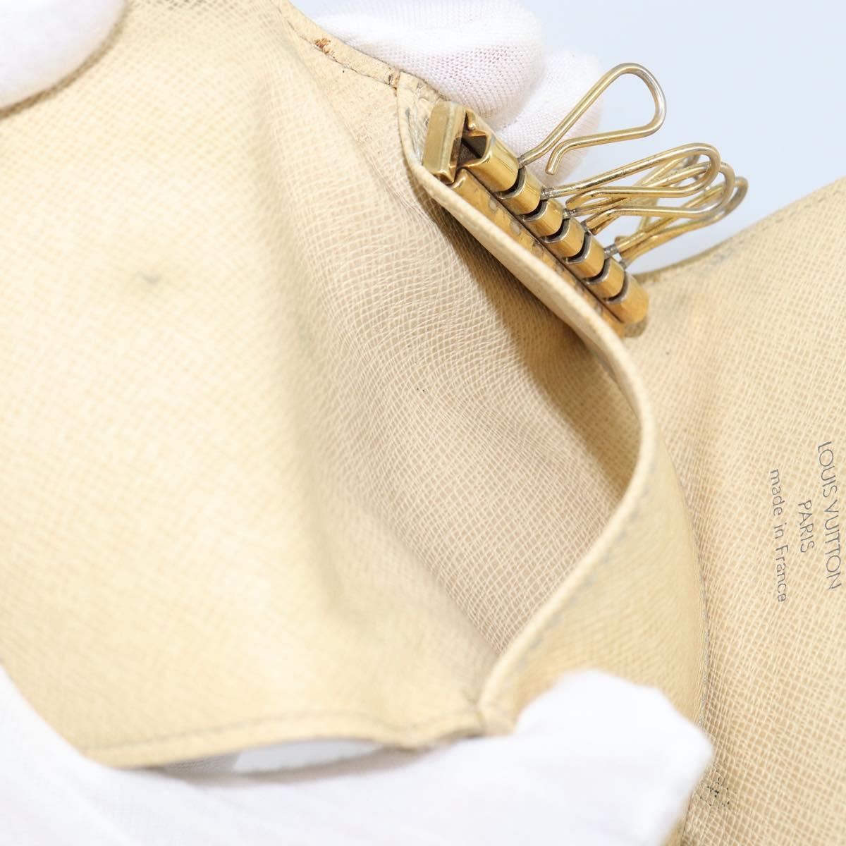 LOUIS VUITTON Damier Azur Multicles 6 Key Case N61745 LV Auth gh1172