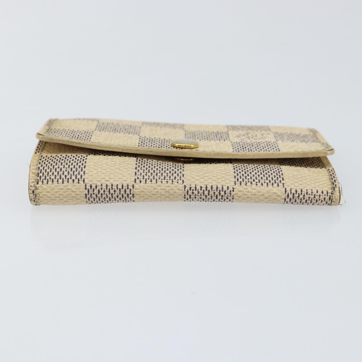 LOUIS VUITTON Damier Azur Multicles 6 Key Case N61745 LV Auth gh1172