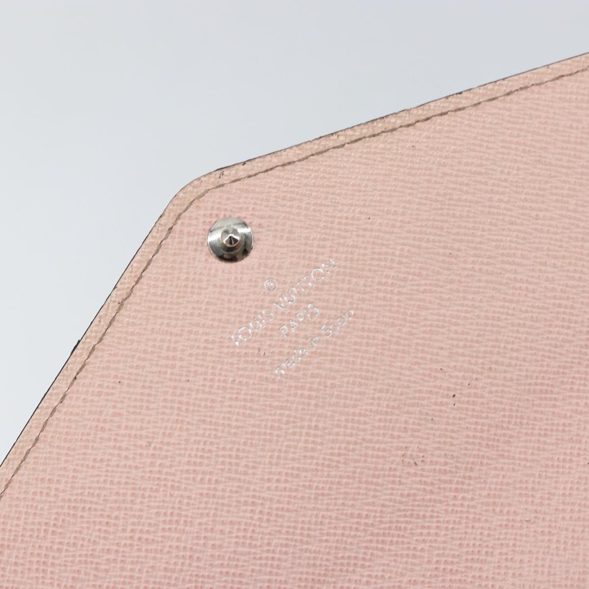 LOUIS VUITTON Epi Portefeuille Sarah Wallet Pink Rose Claire M60602 Auth gh1173