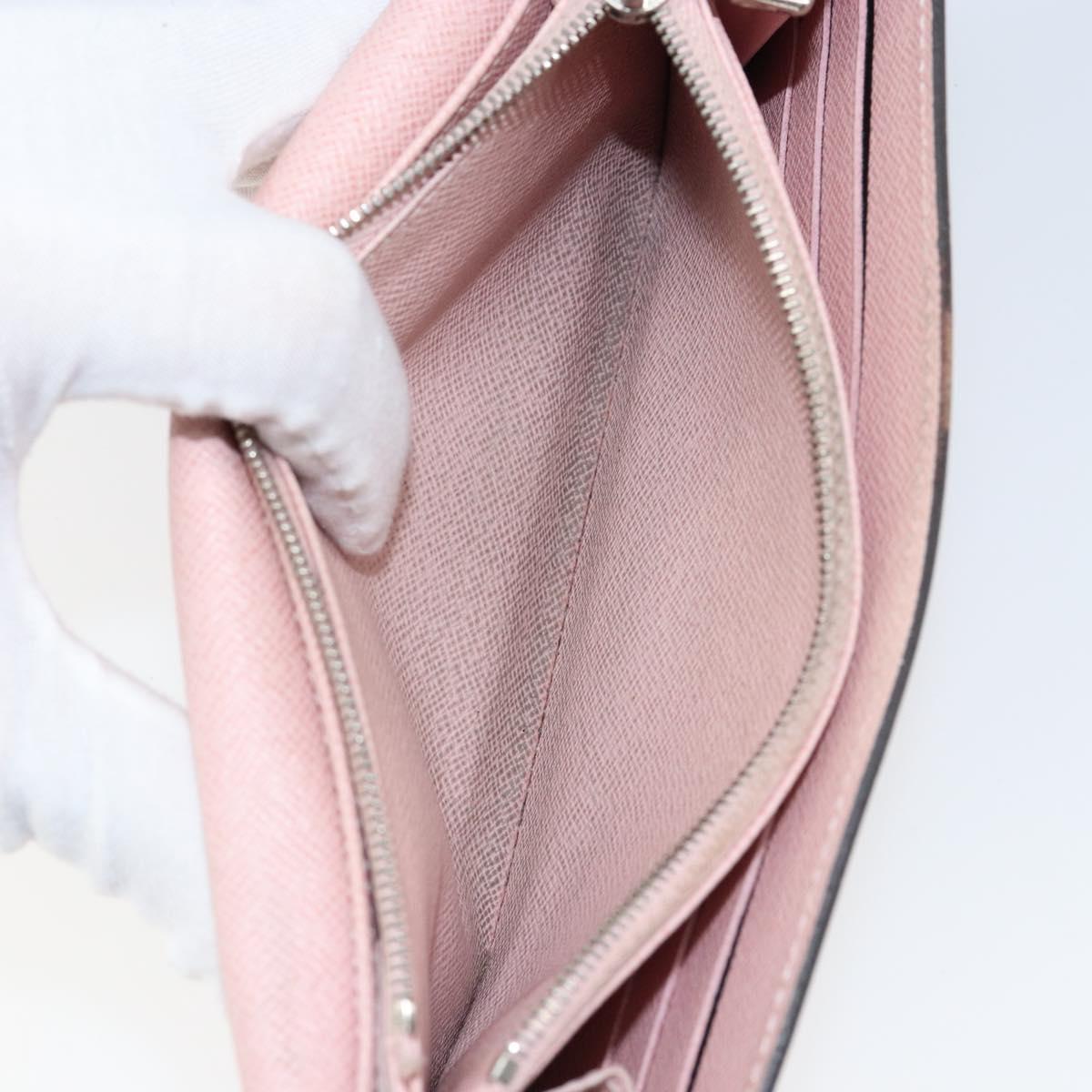 LOUIS VUITTON Epi Portefeuille Sarah Wallet Pink Rose Claire M60602 Auth gh1173