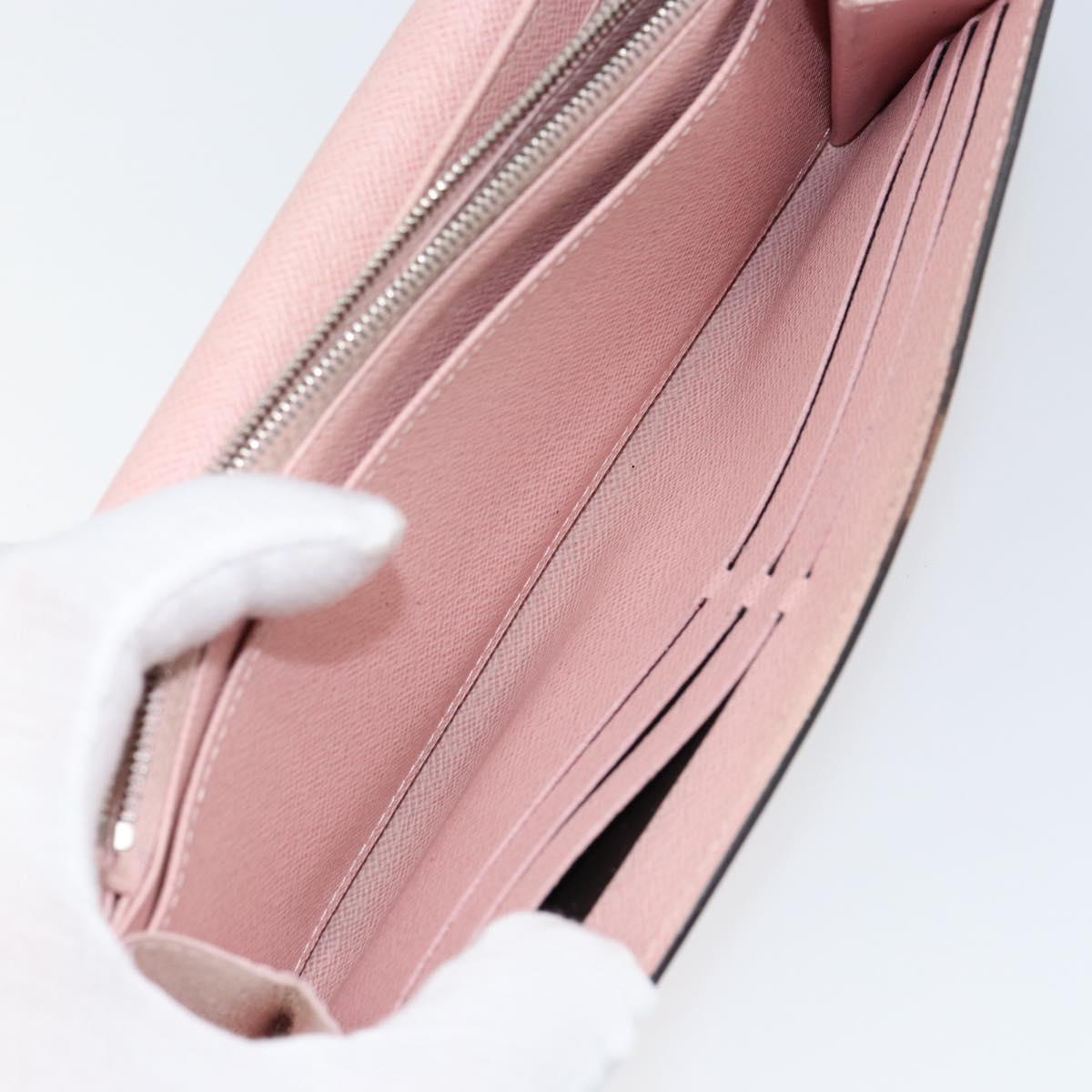 LOUIS VUITTON Epi Portefeuille Sarah Wallet Pink Rose Claire M60602 Auth gh1173