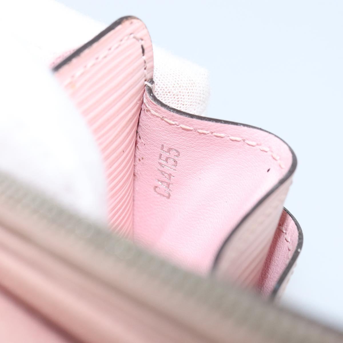 LOUIS VUITTON Epi Portefeuille Sarah Wallet Pink Rose Claire M60602 Auth gh1173