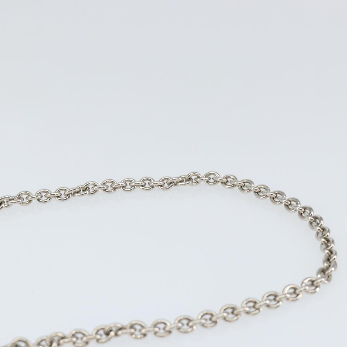 Salvatore Ferragamo Vala Chain Shoulder Bag Enamel Red Silver Auth gh1177