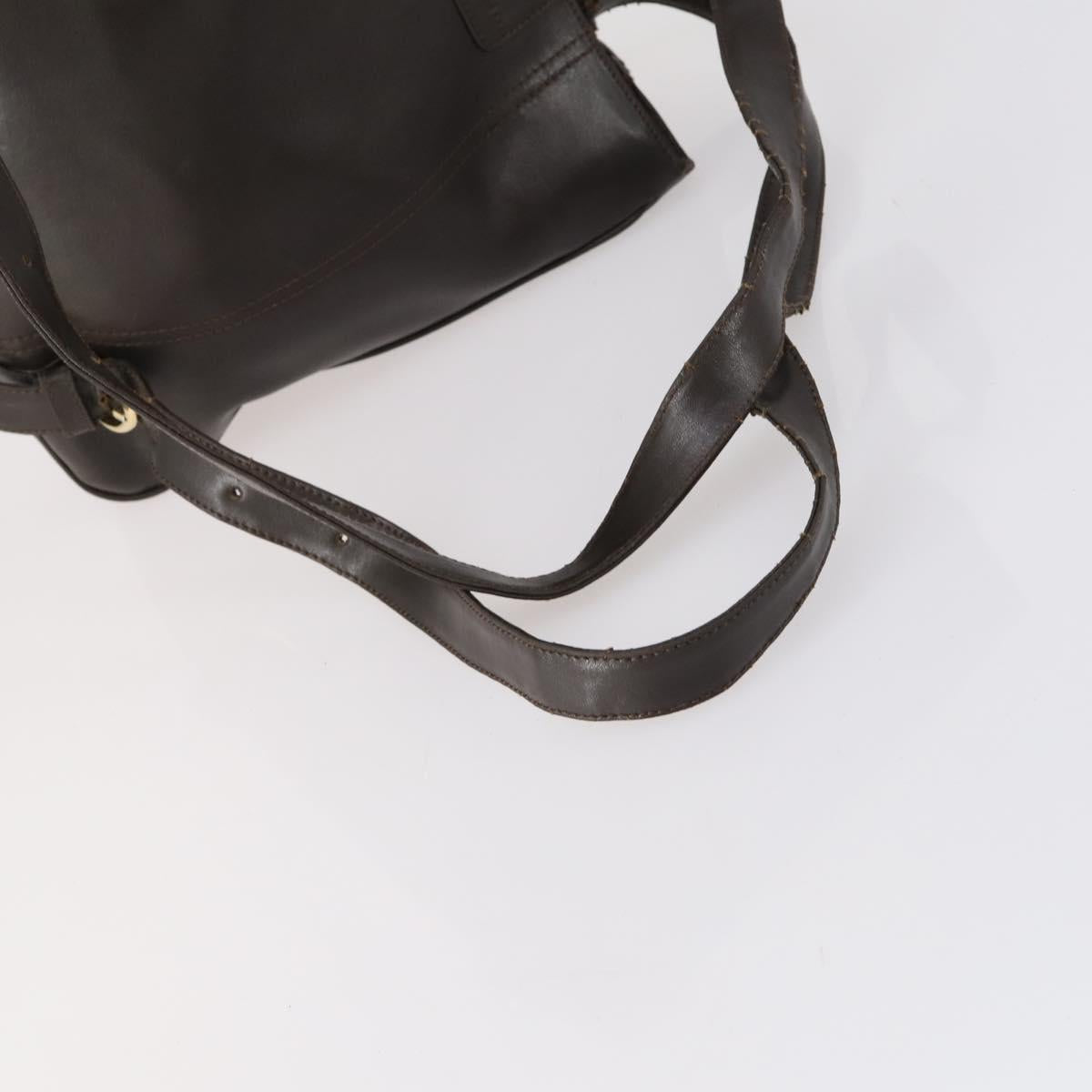 Chloe HUNTING WORLD Bag Leather 2 Set Navy Brown Auth gh1181