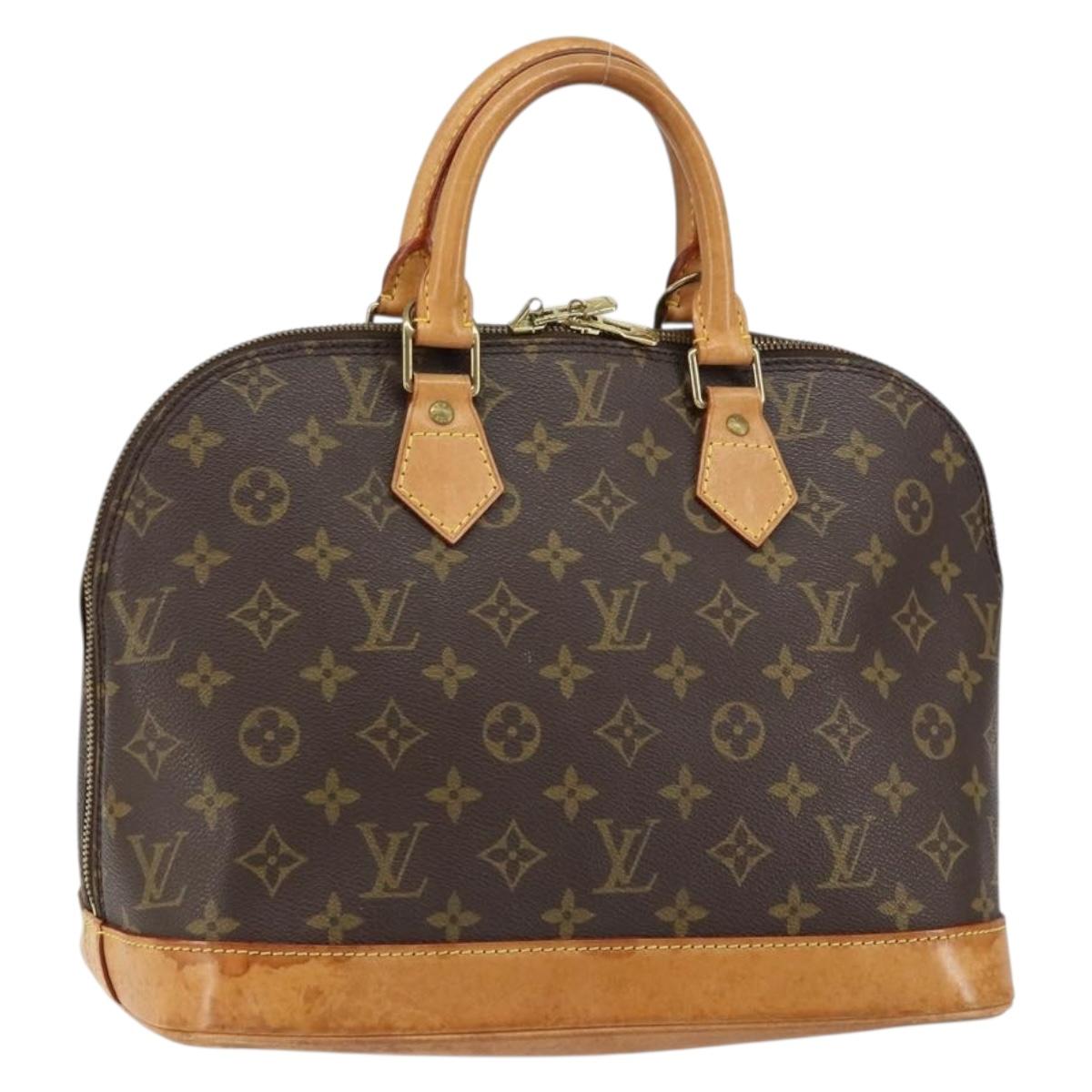 LOUIS VUITTON Monogram Alma Hand Bag M51130 LV Auth gh1185