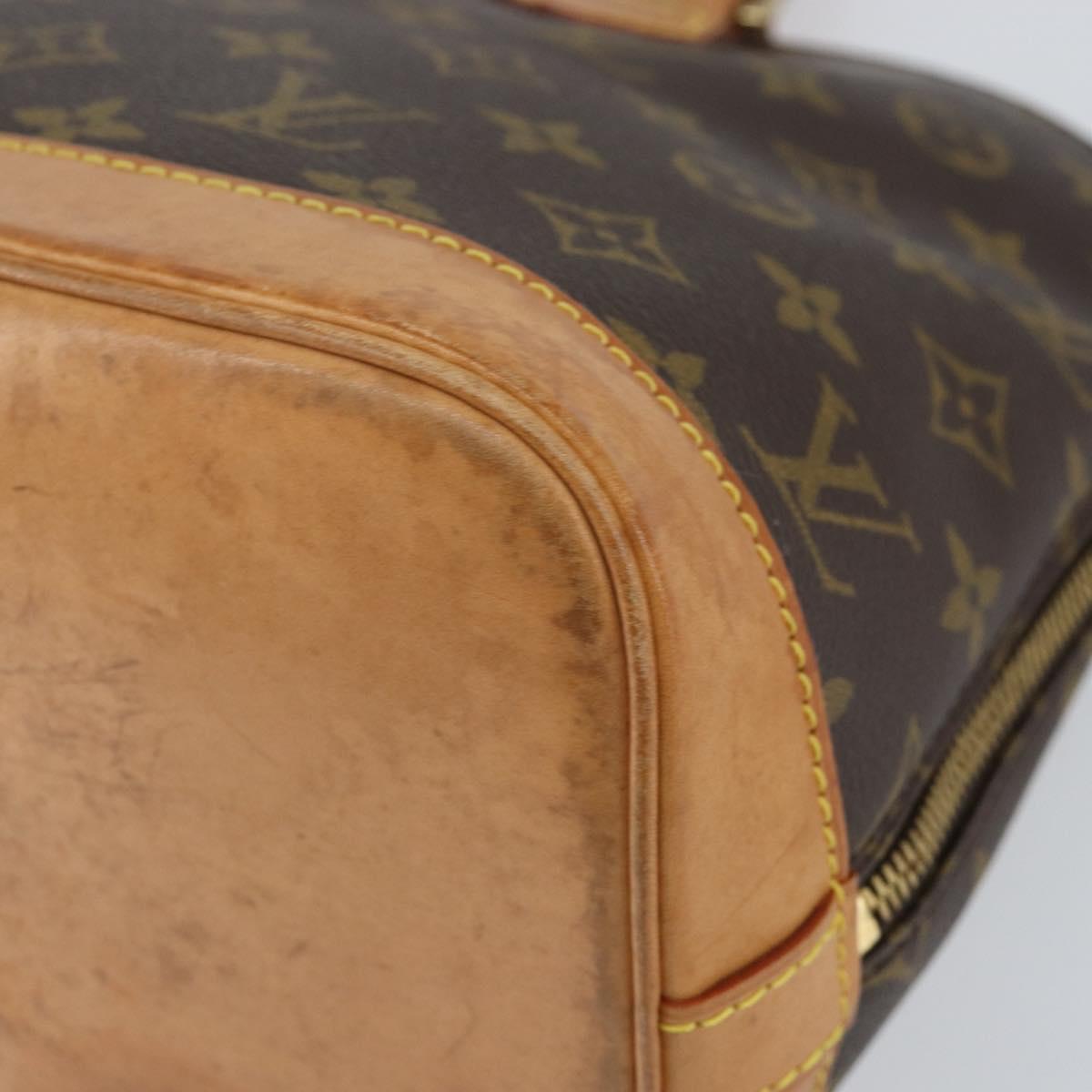 LOUIS VUITTON Monogram Alma Hand Bag M51130 LV Auth gh1185