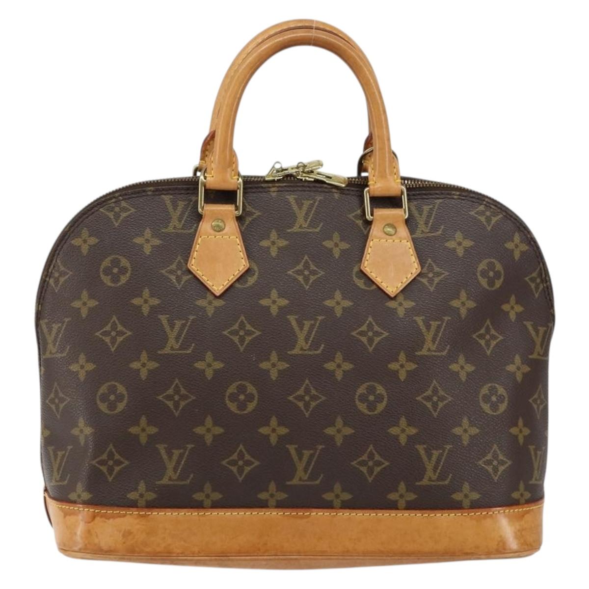 LOUIS VUITTON Monogram Alma Hand Bag M51130 LV Auth gh1185