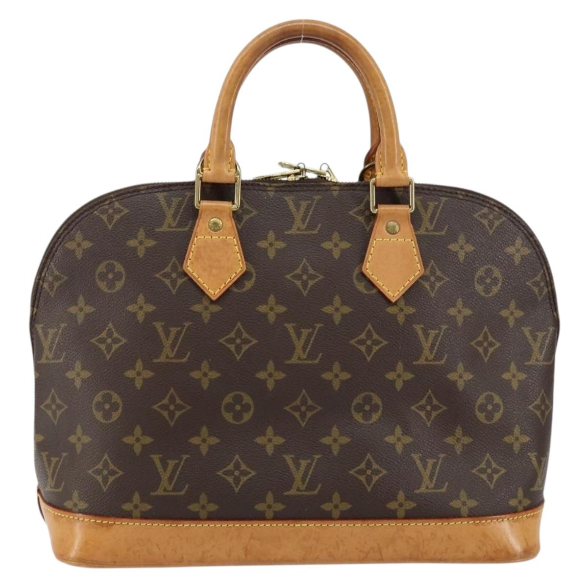 LOUIS VUITTON Monogram Alma Hand Bag M51130 LV Auth gh1185